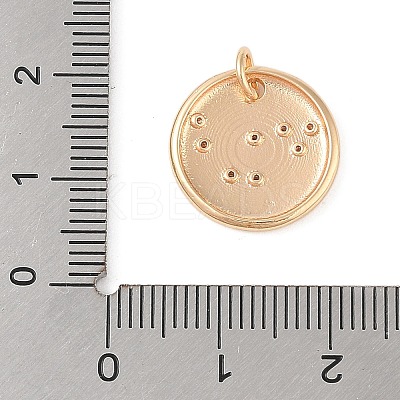 Brass with Clear Cubic Zirconia Pendants LS-KK-N256-24J-G-1