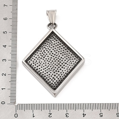 304 Stainless Steel Big Pendants STAS-S122-05AS-1
