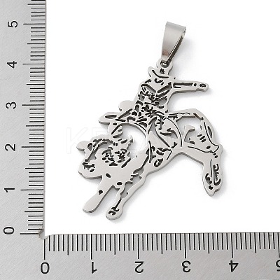 201 Stainless Steel Pendants STAS-S157-29P-1
