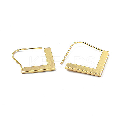 Brass Arrow Dangle Earrings for Women EJEW-P215-03G-1