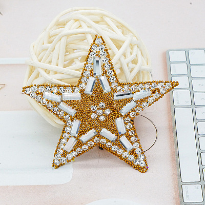 Star Glitter Hotfix Rhinestone DIY-WH0260-63I-1
