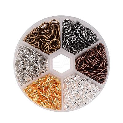 1 Box Brass Open Jump Rings KK-JP0007-8mm-1