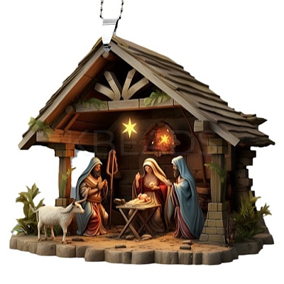 The Birth of Jesus Hanging Ornaments PW-WG35527-01-1