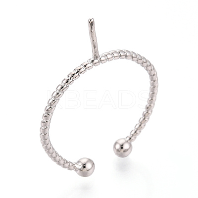 Brass Cup Peg Ring Settings KK-N274-34P-1