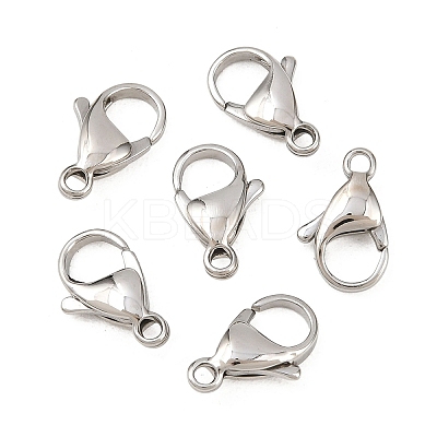 Non-Tarnish 316 Surgical Stainless Steel Lobster Claw Clasps X-STAS-316-FL15A-1