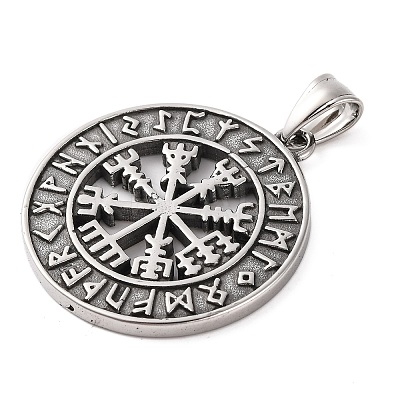 316 Surgical Stainless Steel  Pendants STAS-Z073-58AS-02-1