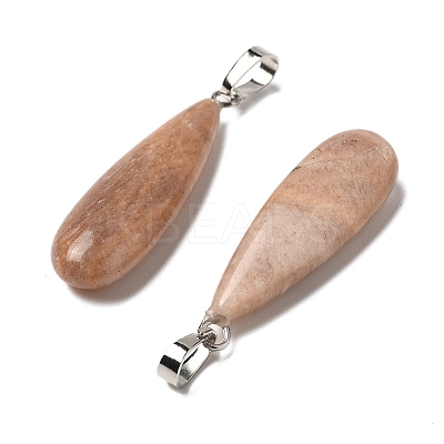 Natural Sunstone Pendants G-Q192-07P-07-1