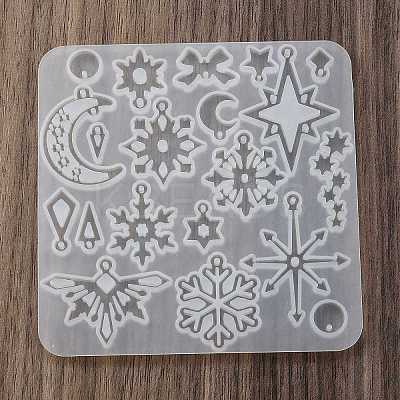 Snowflake Series DIY Silicone Ornaments Pendant Molds SIMO-R012-03B-1