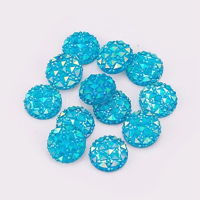 Resin Cabochons RESI-WH0008-01D-1