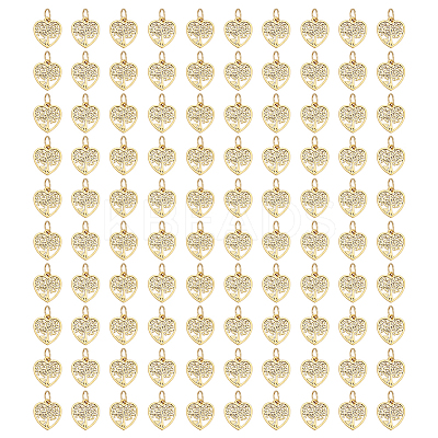100Pcs Tibetan Style Alloy Pendants PALLOY-GO00038-1