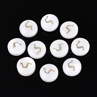 Natural Freshwater Shell Beads BSHE-ZX007-03G-1