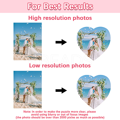 6Pcs 2 Styles Paper Heat Transfer Blank Puzzle for Adult Chrildren DIY-SP0004-29-1