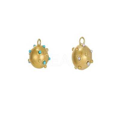 304 Stainless Steel Pendants STAS-OY003-55G-1