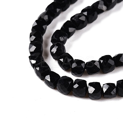 Natural Black Tourmaline Beads Strands G-N342-109A-1