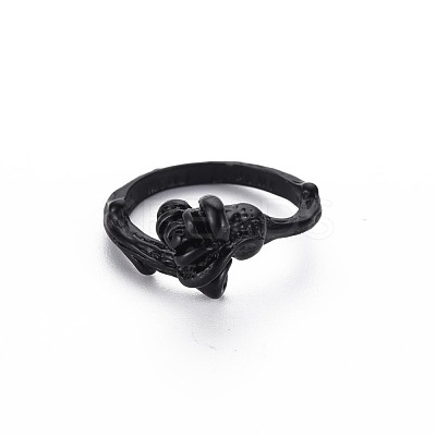 Men's Alloy Cuff Finger Rings RJEW-N029-052-1