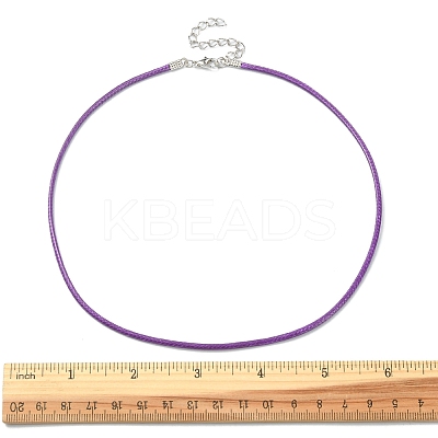 30Pcs 5 Colors Waxed Cord Necklace Making NCOR-FS0001-01-1