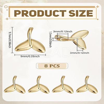 8Pcs Brass Charms KK-LP0004-15-1