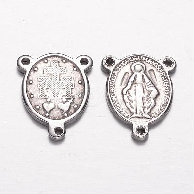 Tarnish Resistant 201 Stainless Steel Links STAS-G062-55-1