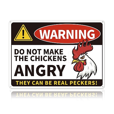 UV Protected & Waterproof Aluminum Warning Signs AJEW-WH0111-H10-1