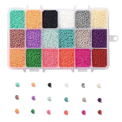 FGB 450G 18 Colors 12/0 Grade A Round Glass Seed Beads SEED-JP0012-09-2mm-1