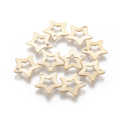 201 Stainless Steel Charms STAS-L233-054G-1