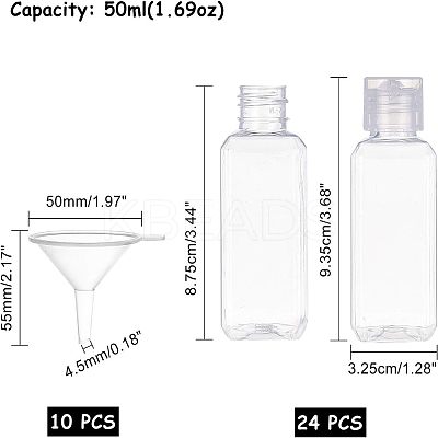 PET Flip Top Cap Squeeze Bottles MRMJ-BC0002-17-1