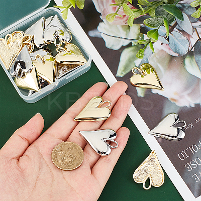 24Pcs 2 Colors Alloy Pendants FIND-CA0004-85-1
