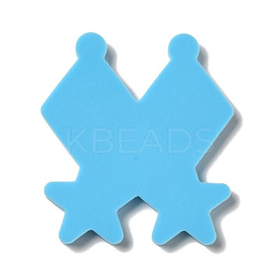 DIY Rhombus with Star Pendant Silicone Molds DIY-I099-06-1