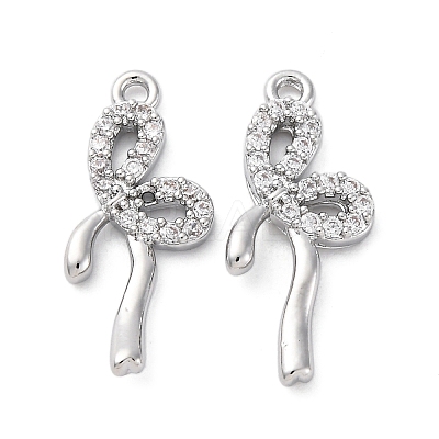 Brass Rhinestone Pendants KK-E793-16P-1