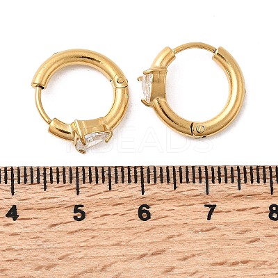 304 Stainless Steel Heart Hoop Earrings EJEW-H172-03G-1