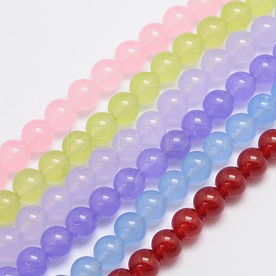 Natural & Dyed Malaysia Jade Bead Strands G-A146-14mm-A-1