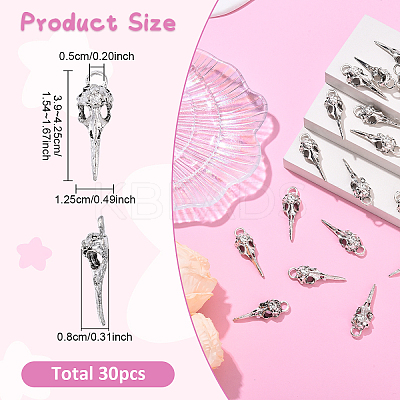 30Pcs Tibetan Style Alloy Pendants FIND-YW0008-78-1