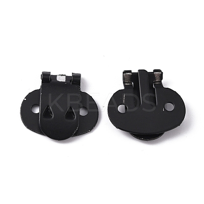 Iron Flat Blank Shoe Clips IFIN-WH0072-01A-EB-1