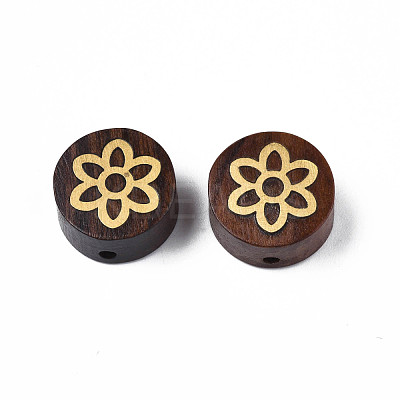 Natural Wood Undyed Beads WOOD-N013-027-1
