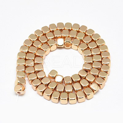 Electroplate Non-magnetic Synthetic Hematite Beads Strands G-Q465-33KC-1