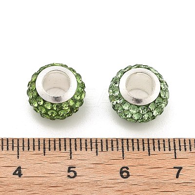 Rondelle Polymer Clay European Beads FIND-U001-01O-1