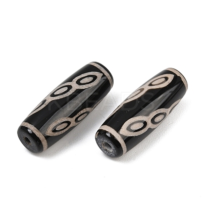 Tibetan Style dZi Beads TDZI-E004-65-03-1
