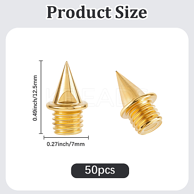 50Pcs Steel Pyramid Spike FIND-GF0008-36G-1