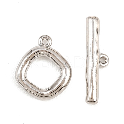 Brass Toggle Clasps KK-G548-41P-02-1