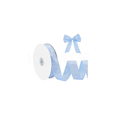 50 Yards Polyester Tartan Ribbons OCOR-WH0093-28B-1