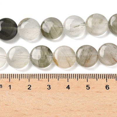 Natural Green Rutilated Quartz Beads Strands G-F790-H01-03-1