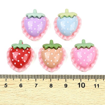 Opaque Resin Cabochons RESI-C067-01C-1
