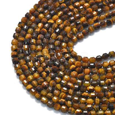 Natural Tiger Eye Beads Strands G-A260-A48-01-1