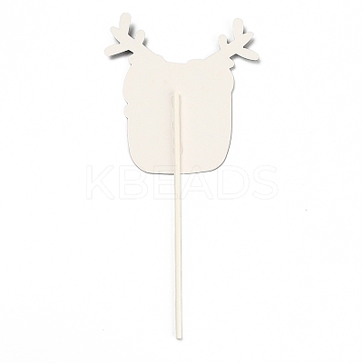 Paper Deer Head Cake Insert Card Decoration DIY-H108-29-1