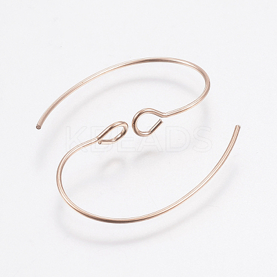 Ion Plating(IP) 304 Stainless Steel Earring Hooks STAS-F148-05RG-1