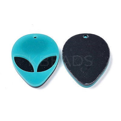 Opaque Acrylic Pendants X-MACR-P023-01C-1