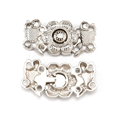 Alloy Snap Lock Clasps FIND-WH0108-19P-1