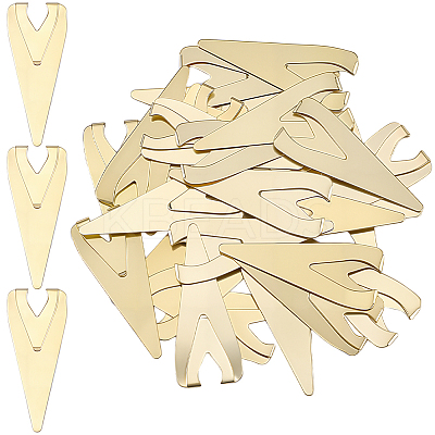 30Pcs  Stainless Steel Bookmarks Page Clip AJEW-CP0011-32G-1