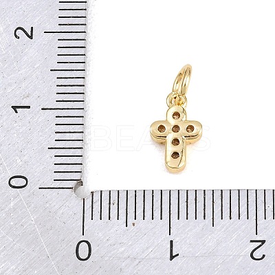 Brass Micro Pave Cubic Zirconia Pendants KK-H273-51G-01-1