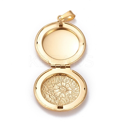 Ion Plating(IP) 316 Stainless Steel Locket Pendants STAS-K197-12G-1